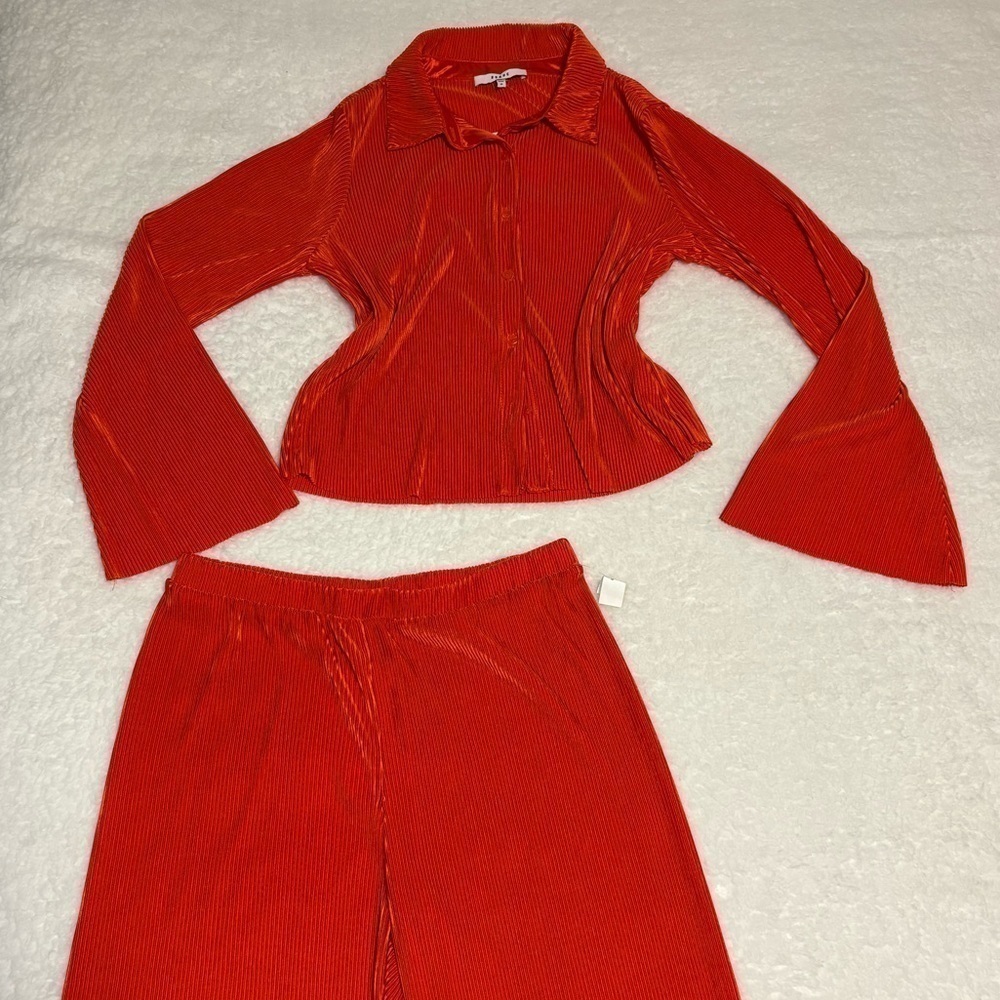 RO & DE Anthropologie Orange Ribbed Co-Ord Set Capsule Collection